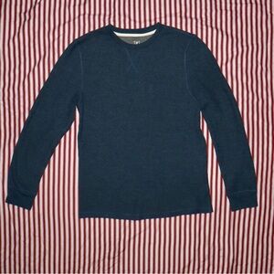 Dark Blue long sleeve crew neck sweater